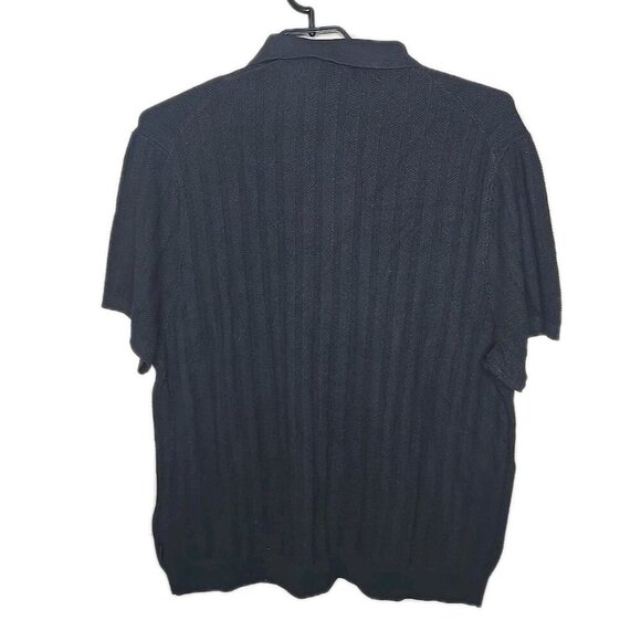 Michael Kors Sweater Shirt Men's Size XXL Black Button Up Short Sleeve t72 - Picture 5 of 8